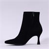 Paul Green High Heel Ankle Boot - Black Suede